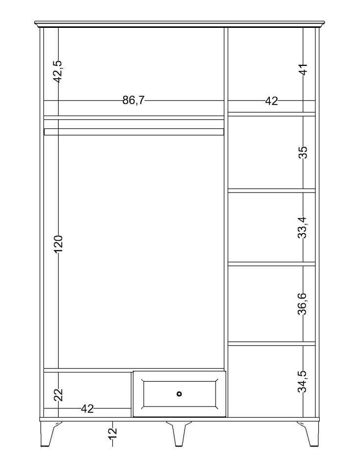 Class 3 Kapaklı Dolap