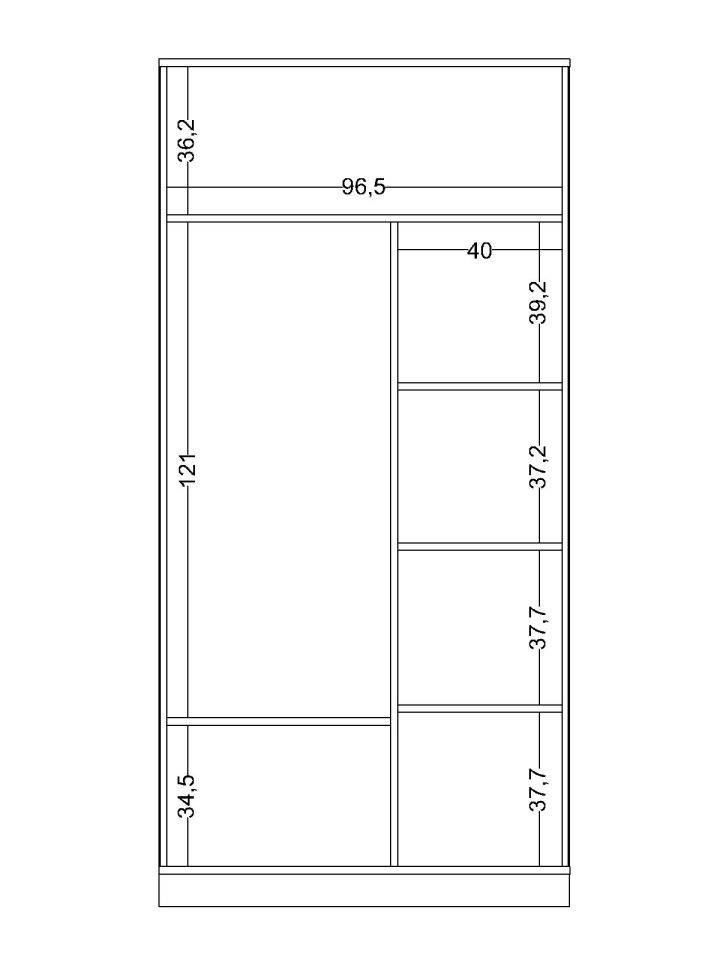 Huga 2 Kapaklı Dolap
