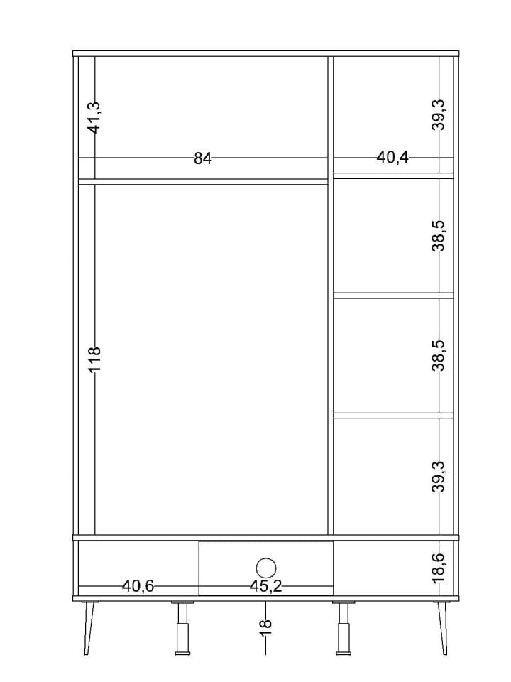 Skate 3 Kapaklı Dolap