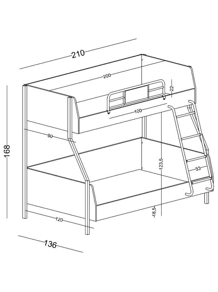 Boss Ranza Üst 90X200 - Alt 120X200