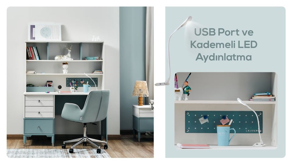 Marin Çalışma Masası + Üst Modül