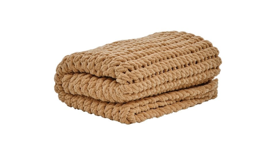 Moana Battaniye Örgü Kahve