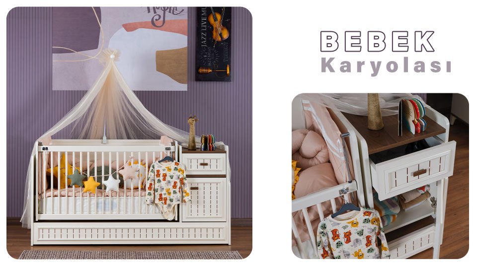 Katre Bebek Karyolası 60X120