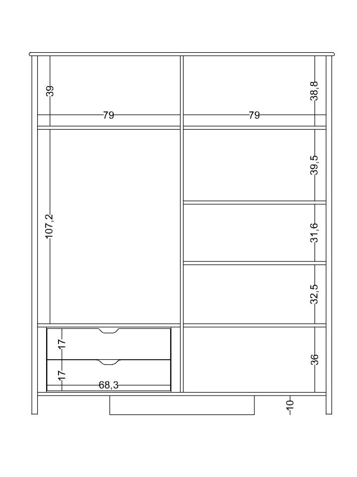 Lima 4 Kapaklı Dolap (Xl)