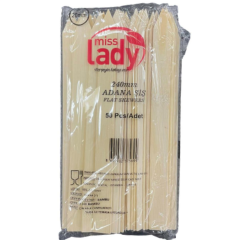 Mıss Lady Geniş Ahşap Adana Şiş 25cm 50li*100