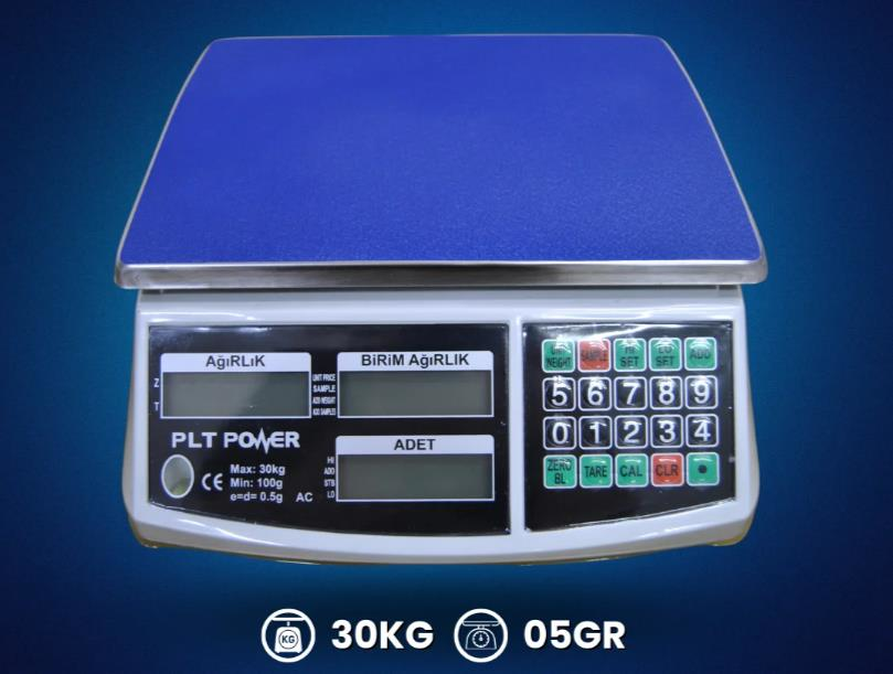 Plt Power XH-7402 (15 kg-0.5 g) Sayıcı Terazi*5