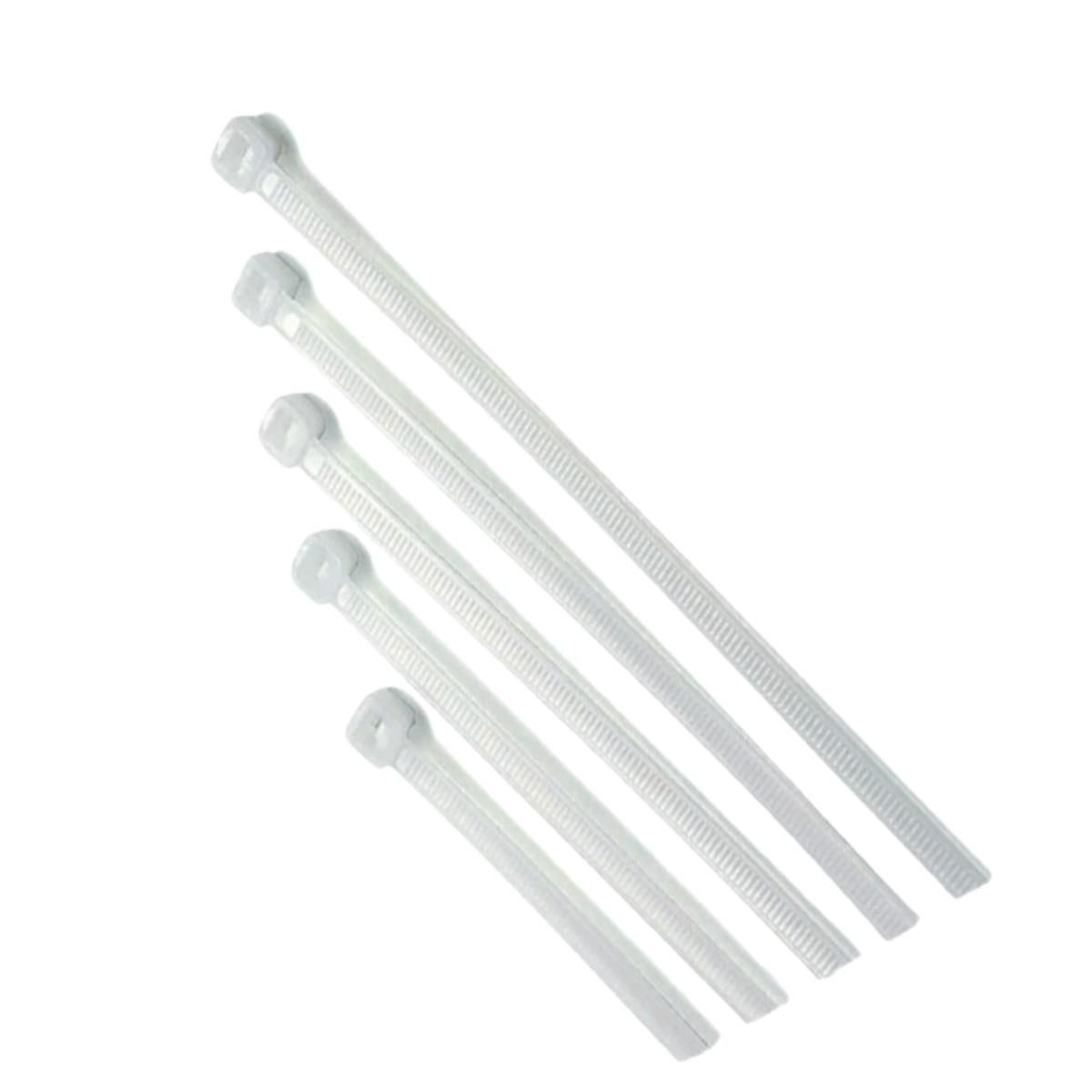 STR-2040 Cırtlı Beyaz Pls. Kelepçe 3,6x150 mm*75x4