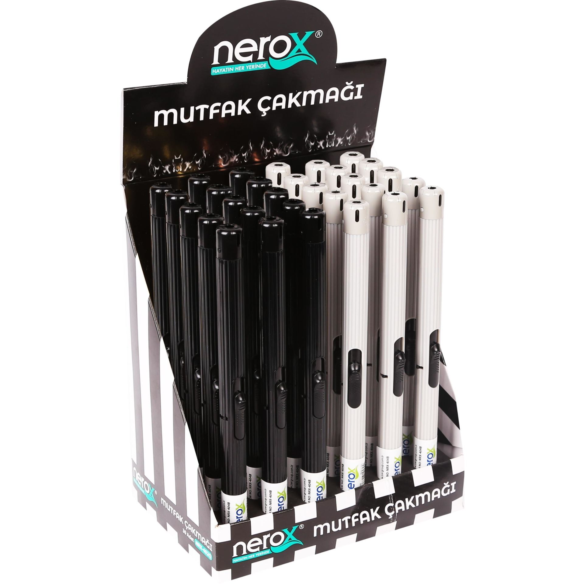 Nerox Nrx-404B Çubuk Mutfak Çakmağı Renkli*30