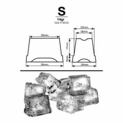 Icetech SS-60 Küp Buz Makinesi Hazneli 54 Kg/gün