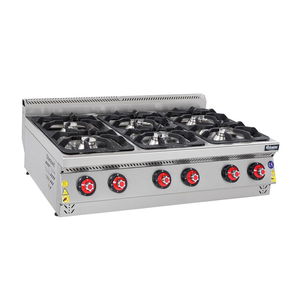 Himaksan HMK-DOG 1273 6'lI Set Üstü Gazlı Ocak 120x70x30 cm
