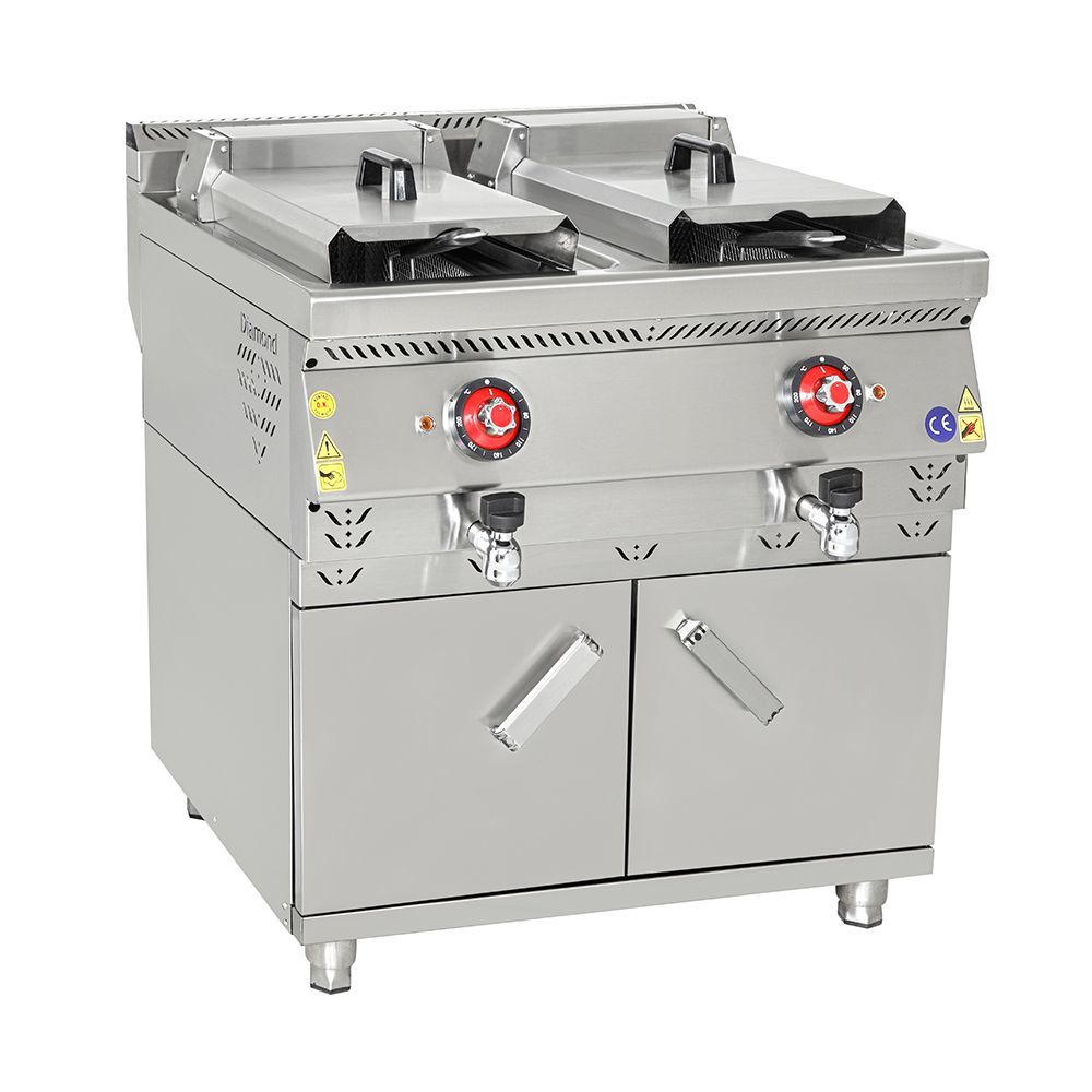 Himaksan HMK-DFE 898 Dolaplı 24+24 Litre Elektrikli Fritöz 80x90x85 cm