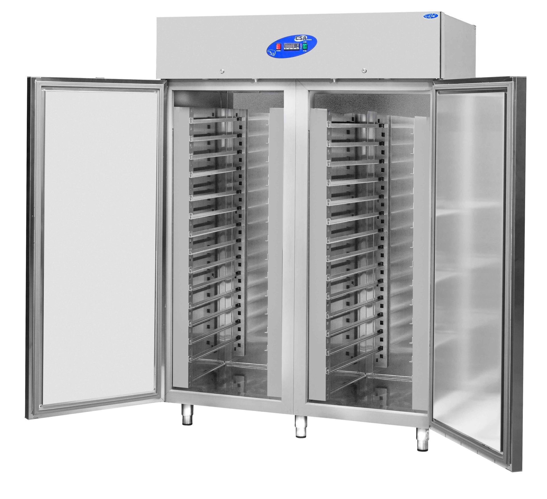 CSA CS-DBNK-1400-ST-T Dik Tip Statik Çift Kapılı Hamur Dinlendirme Dolabı 1400 Litre 140x81x207 cm 304K