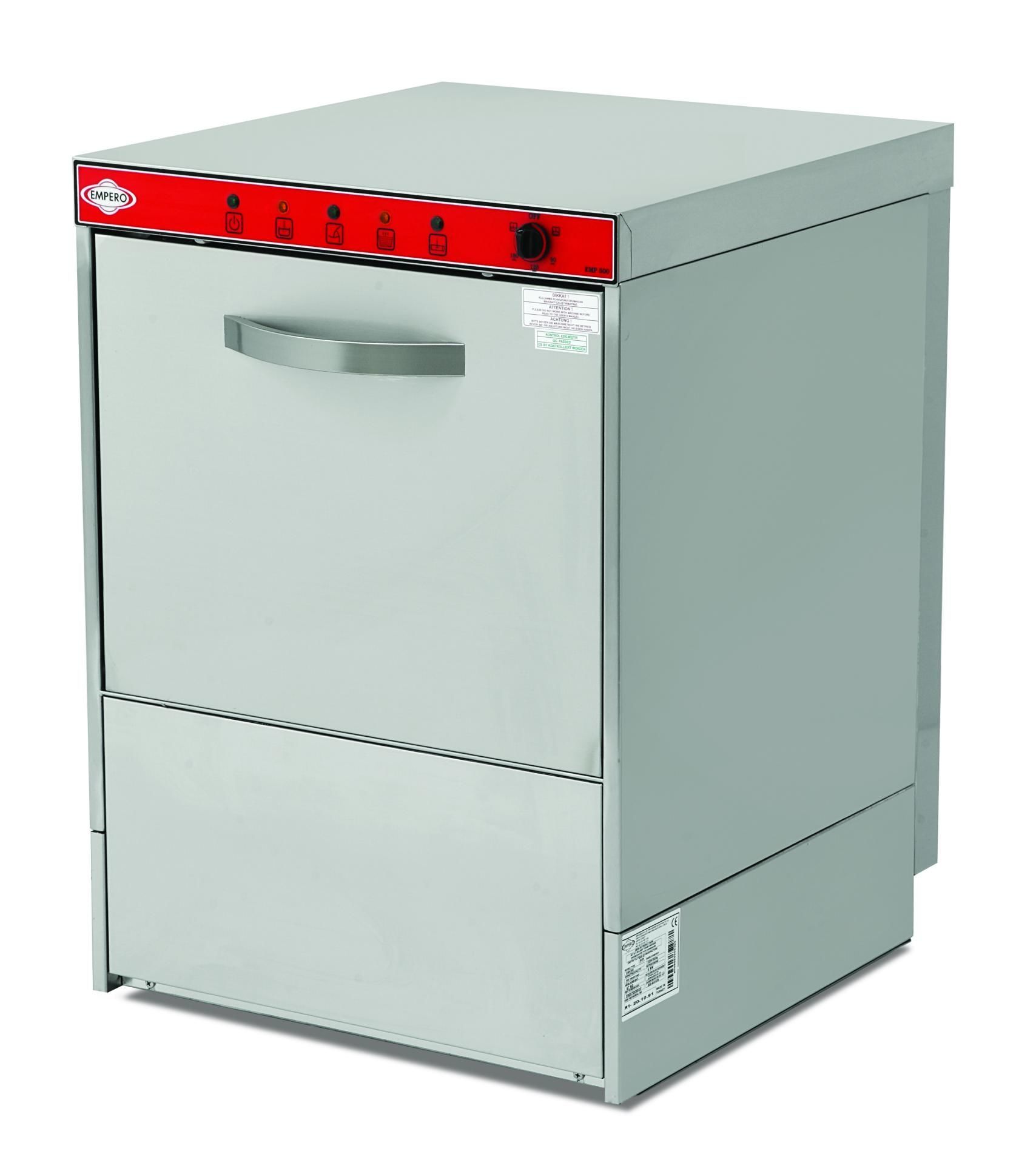 Empero EMP.500-F Set Altı Bulaşık Makinesi Parlatıcı Ve Deterjan Pompalı 500 Tabak/Saat 220V