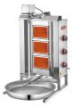 Silverinox 3 Radyanlı Üstten Motorlu Doğalgazlı CE Döner Ocağı 2165-U3