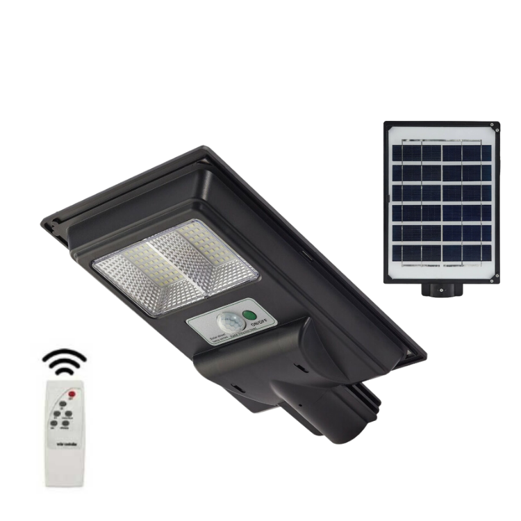 Noas 100W Beyaz Işık 6500K Sensörlü Led Kumandalı Solar Sokak Armatürü YL73-0100-S