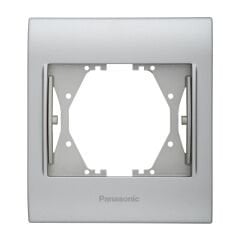 Panasonic Thea Blu Chrome Matt+Beyaz Tekli Çerçeve - WBTF08015CM-TR