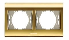 Panasonic Thea Blu Gold+Dore İkili Çerçeve - WBTF08025GL-TR