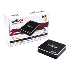 Wellbox Android Tv Box 4K Netflix Wifi Bluetooth Ethernet Sd 4gb Ram 64GB Hafıza Wx-H8+