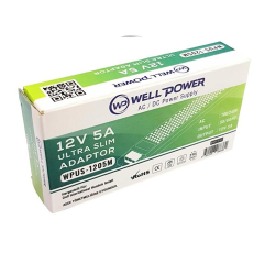 Wellpower 5 Amper 12 Volt Şerit Led Trafosu Ultra Slim Adaptör WPUS-1205M