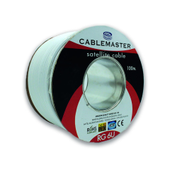 Cablemaster 100M 64 Tel Rg6 U4 Bakır Alaşımlı Makaralı Uydu Kablosu CM-103