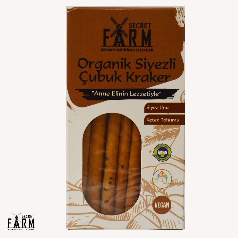 Secret Farm Organik Siyezli Çubuk Kraker 100 g