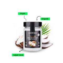 Wefood Organik Soğuk Sıkım Hindistan Cevizi Yağı 300 ml