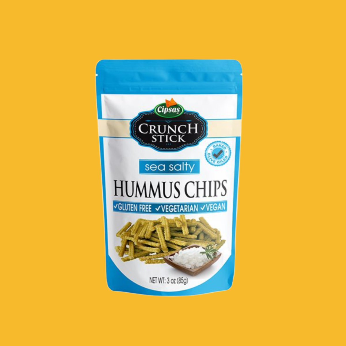 Crunch Stick Deniz Tuzlu Hummus Chips 85 gr