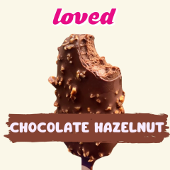 Loved Gelato Çikolata Kaplı Fındık & Çikolatalı Çubuk Dondurma 90 gr