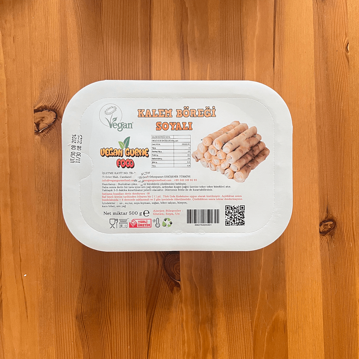 Vegan Gurme Food Soya Kıymalı Kalem Böreği 500 gr