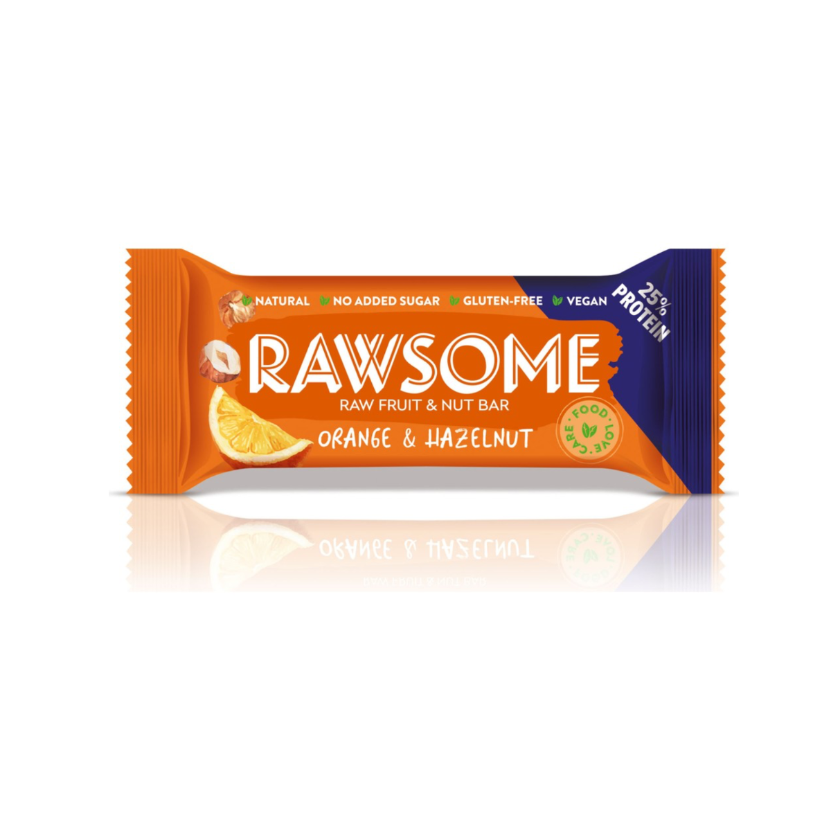 Rawsome Portakal ve Fındıklı Vegan Protein Bar 40 Gr