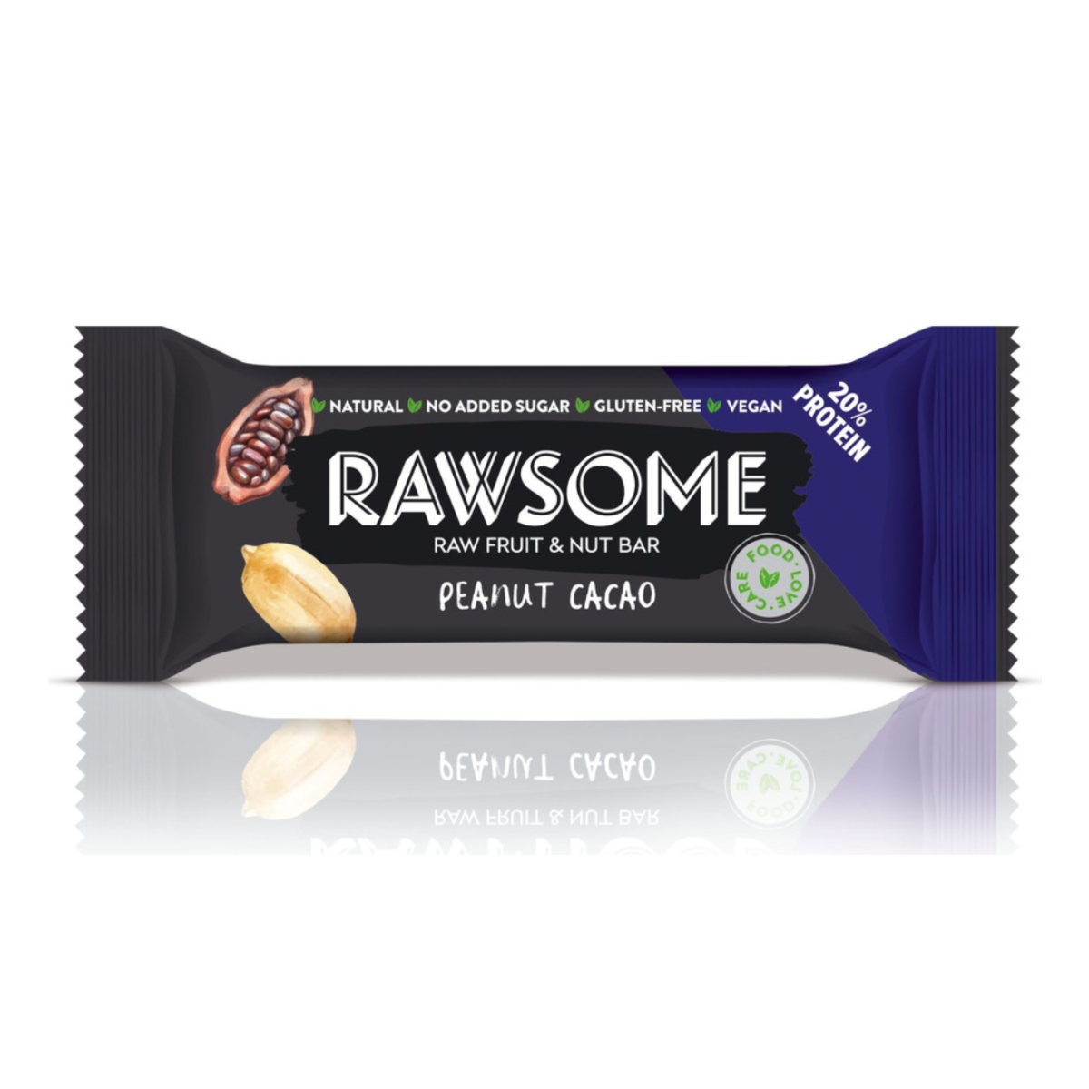 Rawsome Yerfıstığı ve Kakaolu Vegan Protein Bar 25 Gr