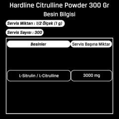 Hardline Citrulline Powder 300 Gr