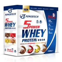 Powertech 5Power Whey Protein Tozu 30 Gr 72 Paket Mix