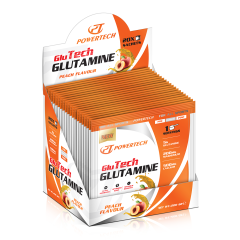 Powertech GlutaTech L-Glutamine Powder 20 Paket Şeftali Aromalı