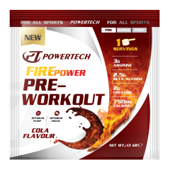 Powertech FirePower Pre-Workout Saşe 20 Paket Kola Aromalı