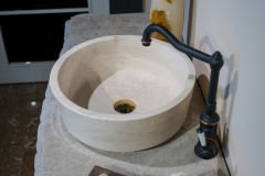 Travertine Sink, Bathroom Sink, Special Design Bathroom Sink, Natural Stone Sink, Sink, Colorful Sink, Aesthetic Sink, Special Stone Sink