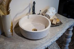 Travertine Sink, Bathroom Sink, Special Design Bathroom Sink, Natural Stone Sink, Sink, Colorful Sink, Aesthetic Sink, Special Stone Sink