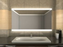 Banyo, Lavabo Aynası, Led, Dekoratif Ayna, Led Ayna, Ayna, Dokunmatik Led, Dokunmatik Switch