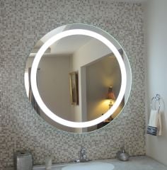 Banyo, Lavabo Aynası, Led, Dekoratif Ayna, Yuvarlak Ayna, Led Ayna, Ayna, Dokunmatik Led, Dokunmatik Switch