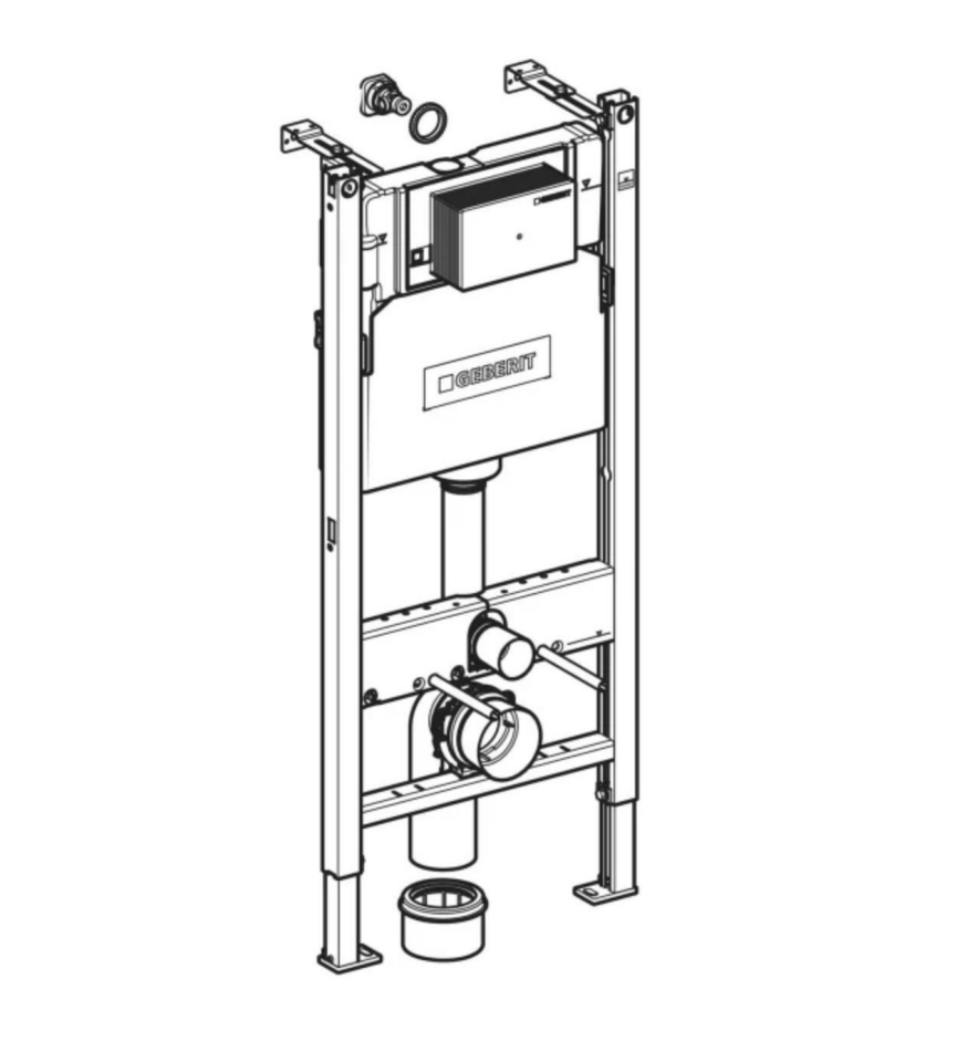 Geberit Alpha Gömme Rezervuar Duofıx 12 cm