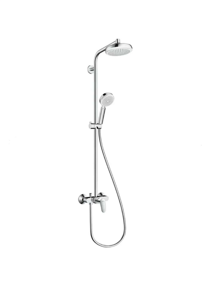 Hansgrohe Crometta Duş Kolonu 160 1Jet Beyaz-Krom