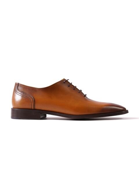Avangard Tan Genuine Leather Classic Men's Shoes
