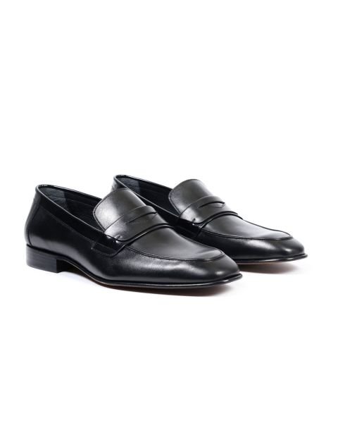 Beyoğlu Black Genuine Leather Classic Men's Shoes