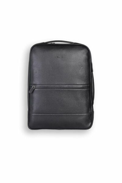 Черный тонкий рюкзак и сумочка из натуральной кожи Guard