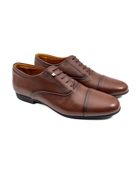 Thessaloniki Brown Genuine Leather Classic Men's Shoes