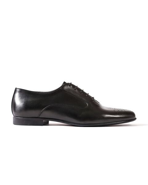 Thema Black Genuine Leather Classic Men's Shoes