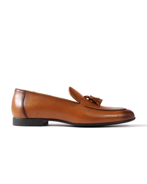 Seranad Tan Genuine Leather Classic Men's Shoes