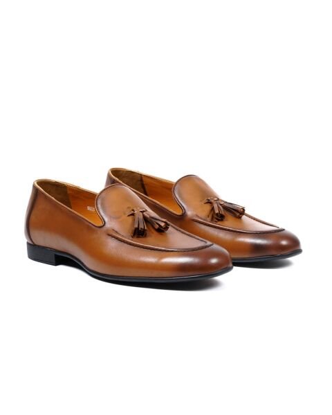 Seranad Tan Genuine Leather Classic Men's Shoes
