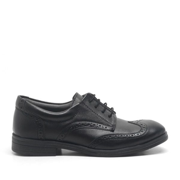 Rakerplus Titan Black Matte Lace-up Men's Young Shoes School