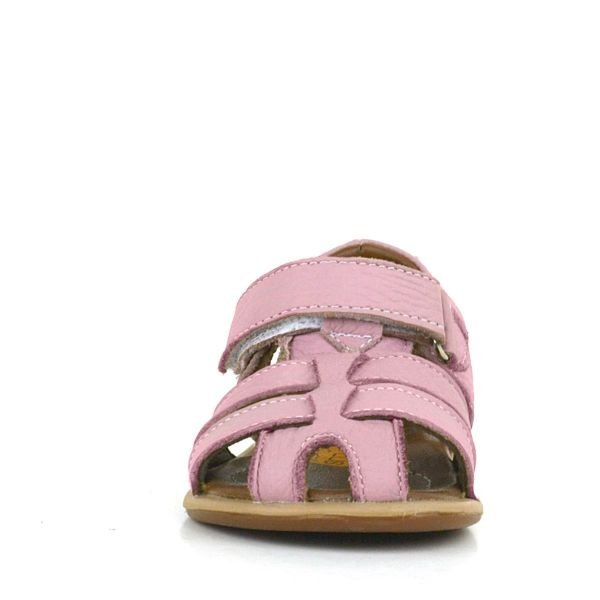 Rakerplus Мягкие детские сандалии розового цвета из натуральной кожи.